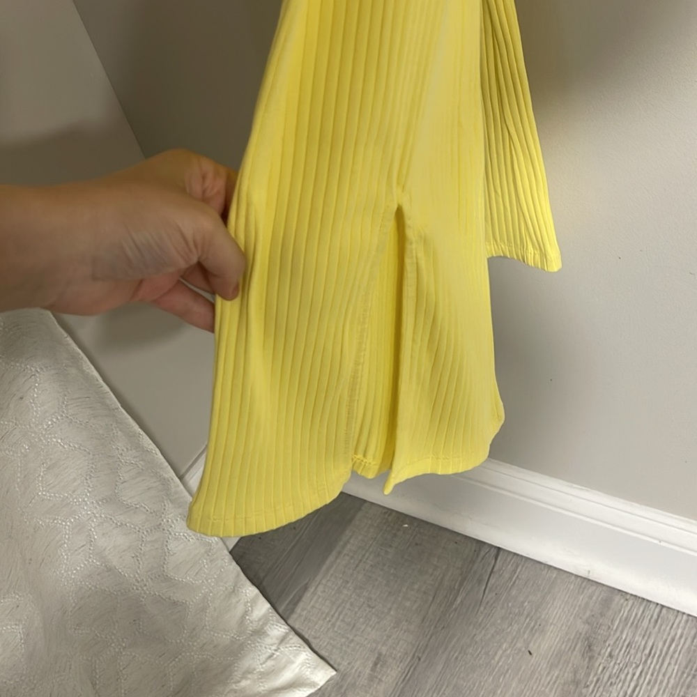 Mango Yellow Ribbed Two-Piece Set size Medium NWT - Picture 6 of 6